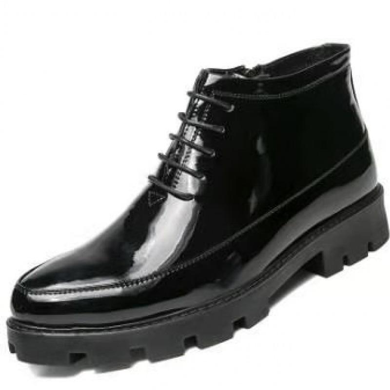 

Осень и зима новые ботинки Мартина мужские средней и высокой посадки на толстой подошве с увеличением роста кожаные туфли деловые туфли мужские кожаные туфли 44