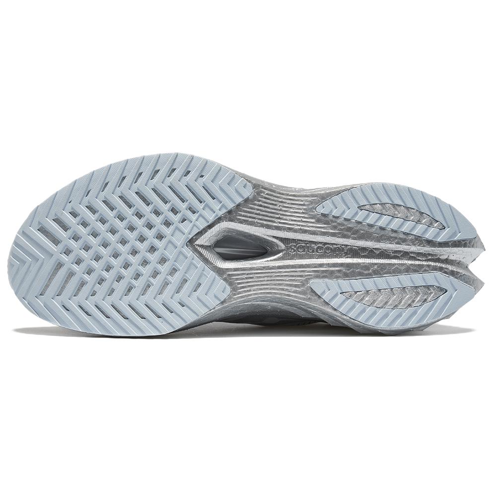 Saucony Endorphin Speed 4 Soft Comfortable Holographic Silver Mesh Cushioning Durable Breathable Low-Top Casual Running Shoes S20940-600