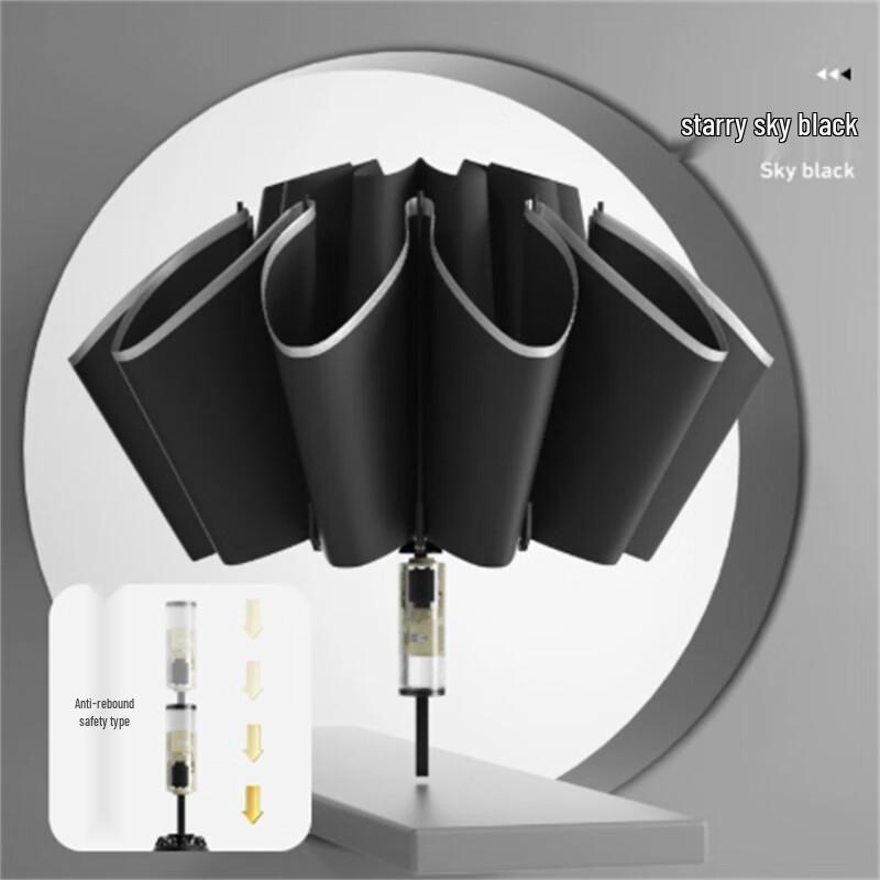 Automatic Reverse Reflective Folding Umbrella
