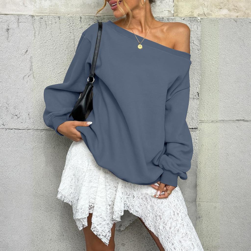Women's Solid-color Fashionable Long-sleeved Top