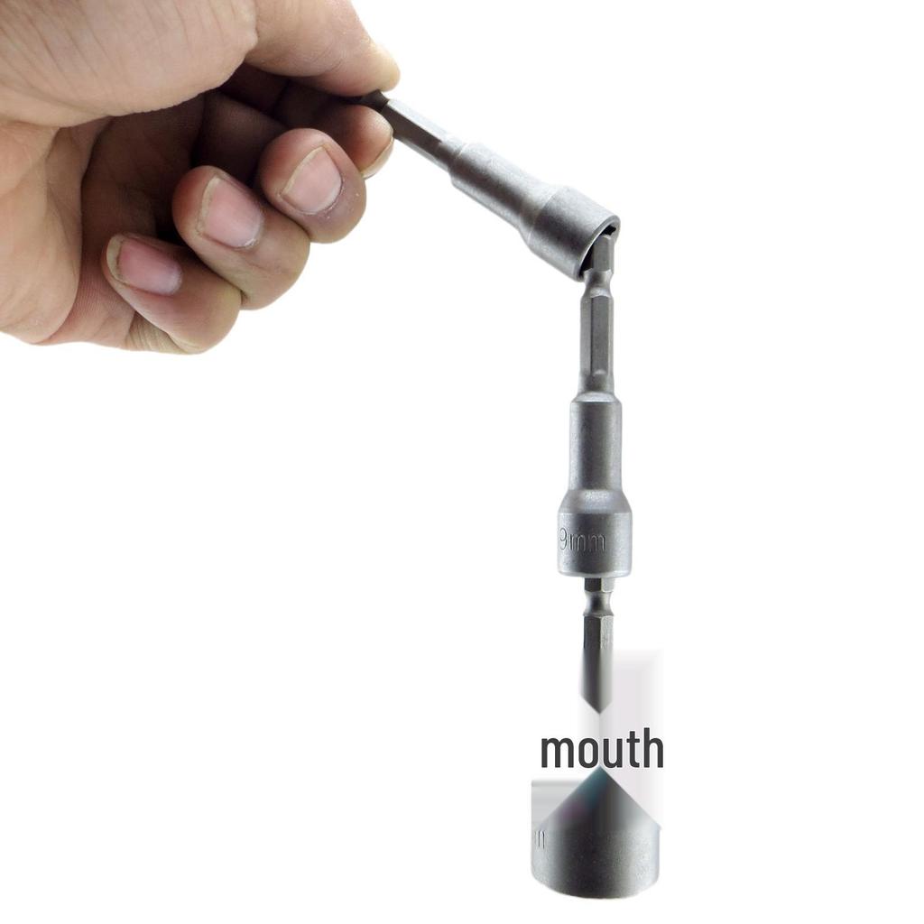 8mm Hexagon Pneumatic Screwdriver Bit for Drill - Extended, Strong Magnetic