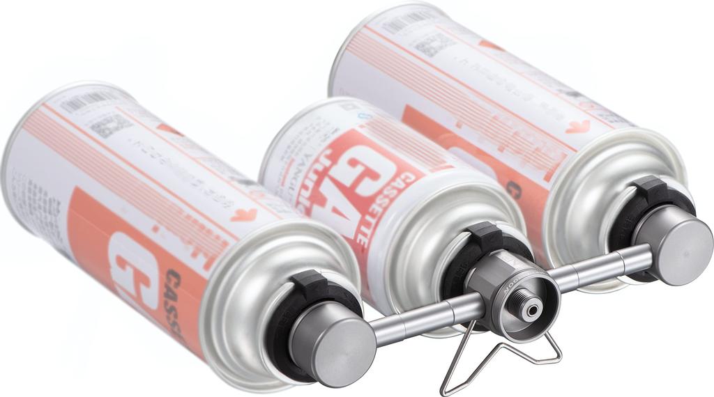 CAMPING MOON Z30 CB Can Gas Station Safety Stand Type 3-Piece Link Gas Unit (Silver)