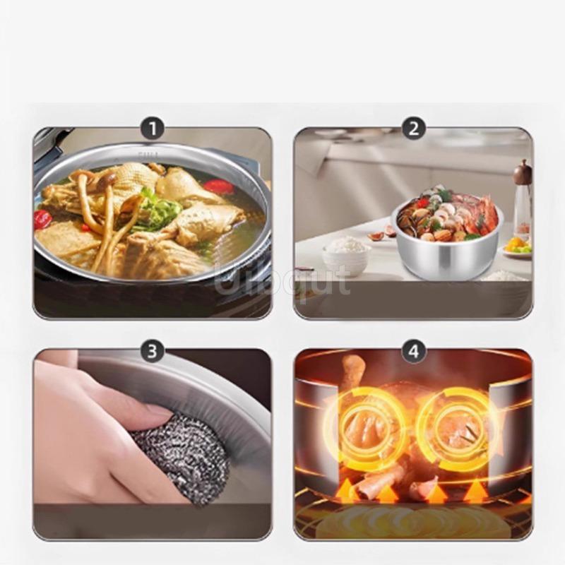 Stainless Steel Rice Cooker Inner for Tiger JAI JBU Cooking Pot non stick Replacement Liner Cookware Cooking Pots Set part