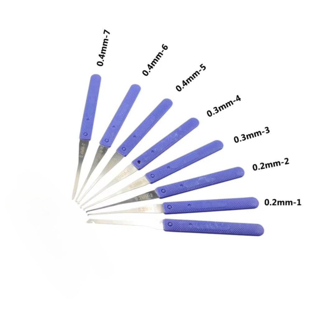 12PCS Hardware Stainless Steel Lockpick Kit Portable Multi Functional Lock Picking Sets Broken Key Extractor Hand Tool