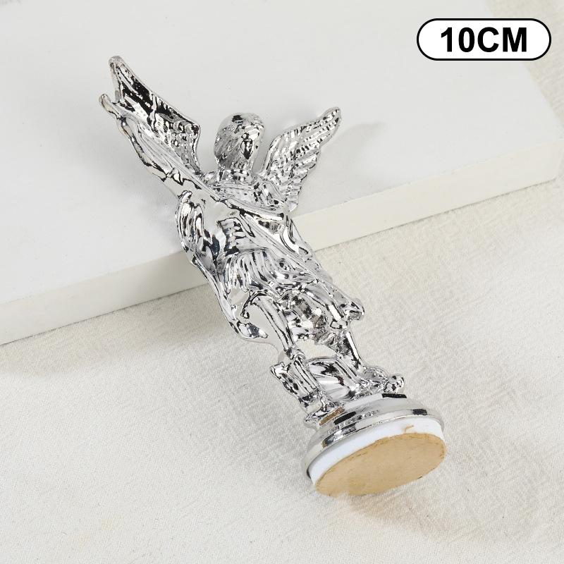 Christian Saint Michael Figurinethe Archangel Defeating Satan Guardian Statues Zinc Alloy Ctafts For Home Room Tabletop Desktop