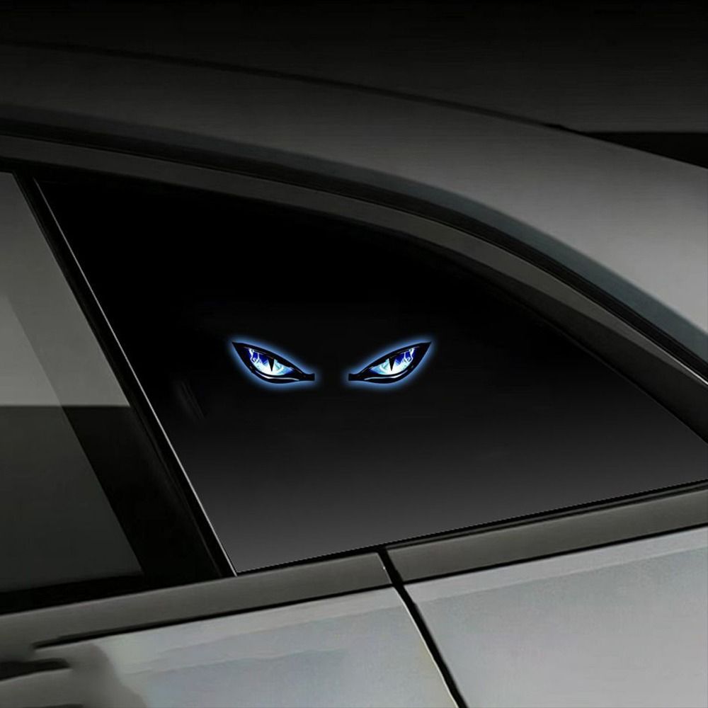 Solar Car Warning Light Suction Cup Evil Eye Light New Vehicle Safety Light