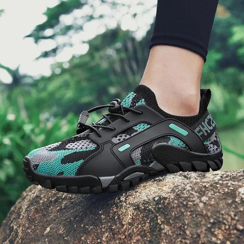Fashion Men's Shoes 2024 New Breathable Mesh Outdoor Non-slip Light Walking Casual Trekking Sneakers Beach Wading Shoes Unisex Women