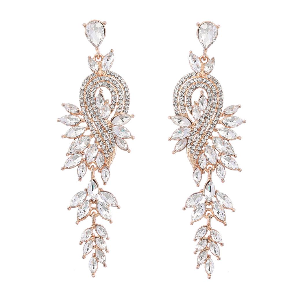 Fashion Design Style Geometric Leaf-shaped Earrings for Women
