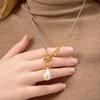 Light Luxury High-end Retro Pearl Pendant Necklace Accessories Sweater Chain Jewelry