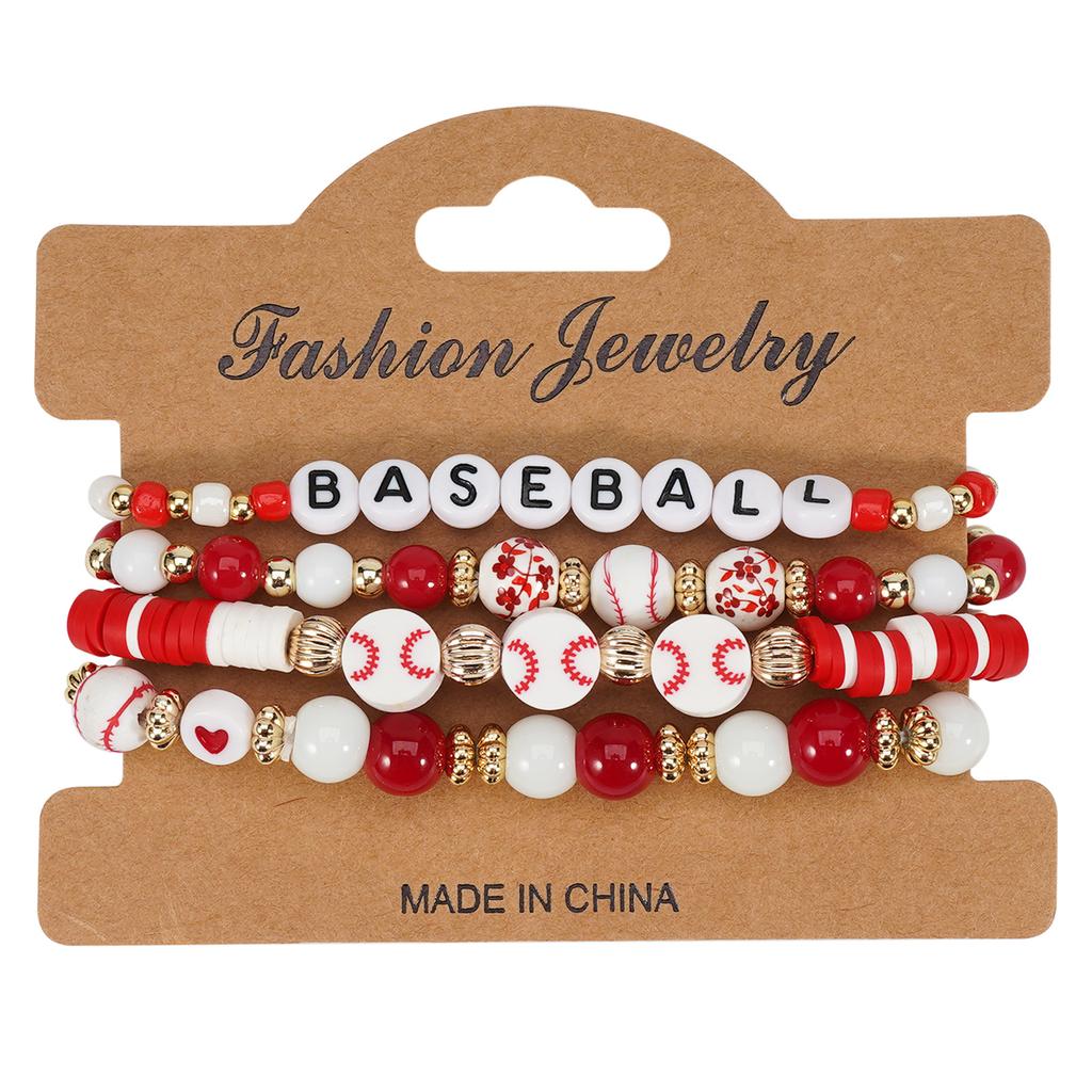 JYL TS Bracelet Bohemian Sports  Ball Beads Enhances Passion