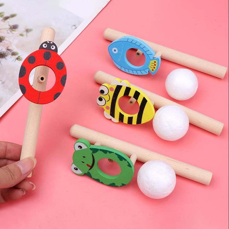 Breathing Exerciser Toys For Kids Whistle Floating Blow Pipe Balls Blowing Balloon Launcher Educational Toy