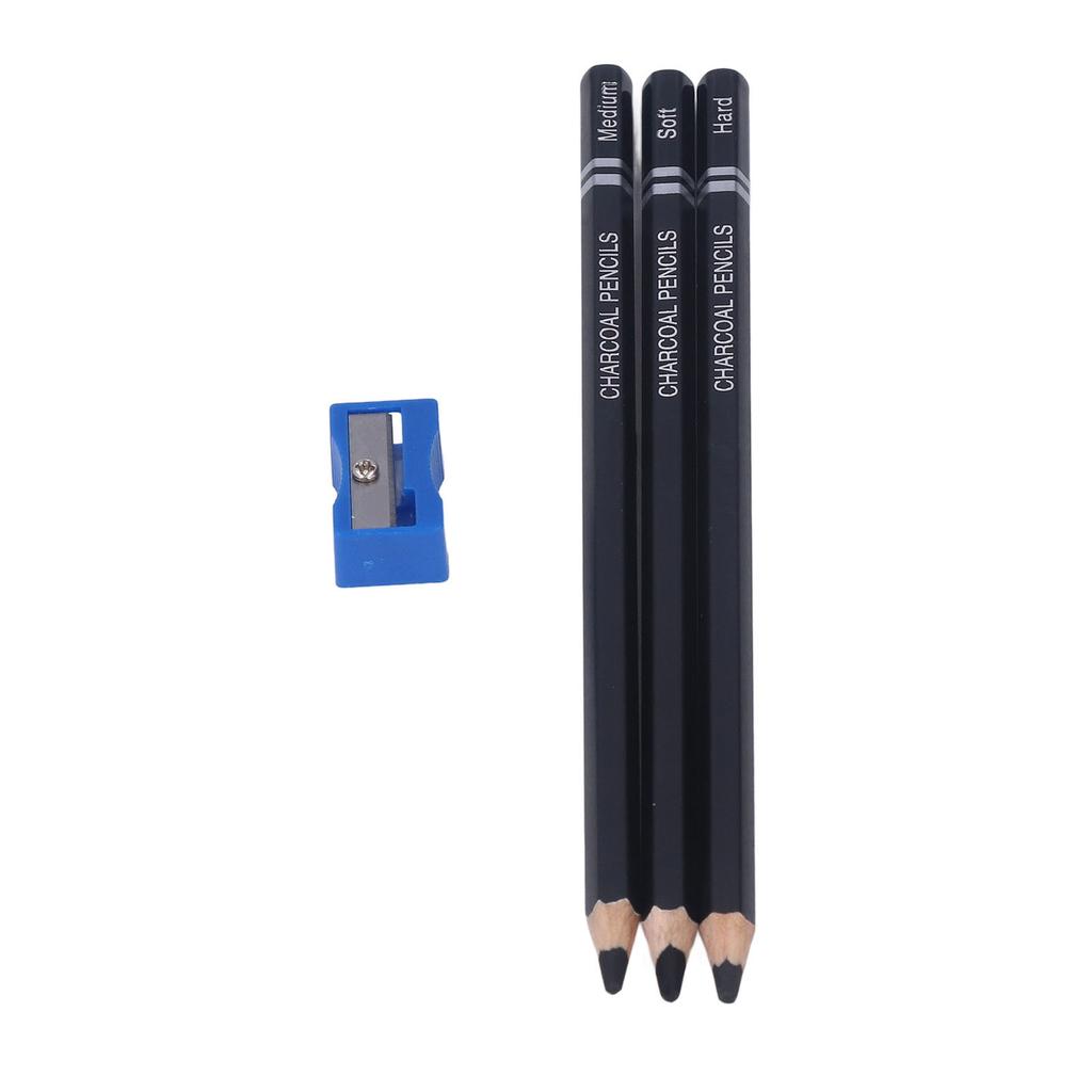 Sketch Pencil Kit 3pcs Graphite Carbon Detail Drawing Structured Sketching Art Pencils for Art
