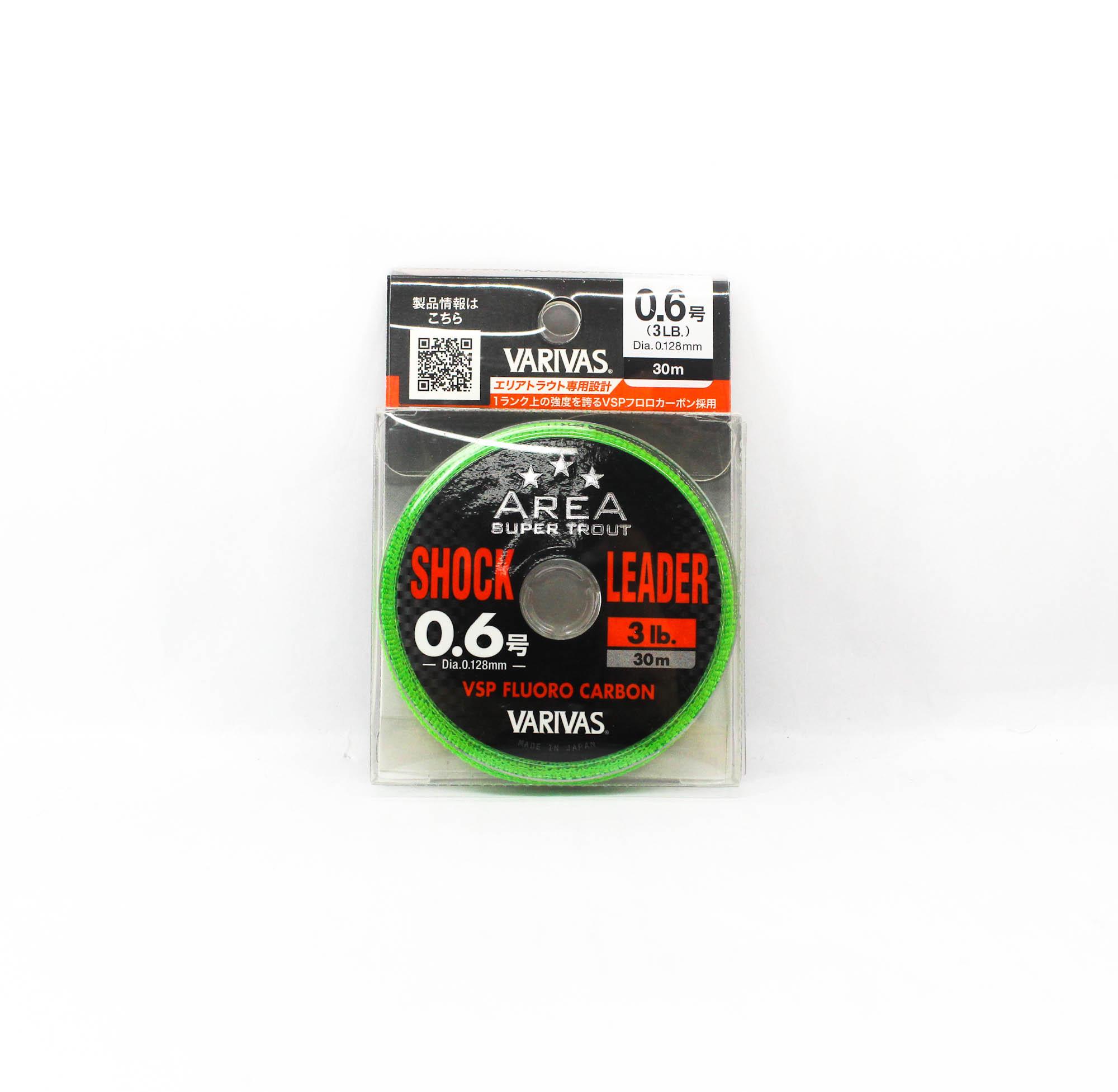 Varivas Fluorocarbon Super Trout Area Shock Leader Line 30m 3lb (8089) чистый