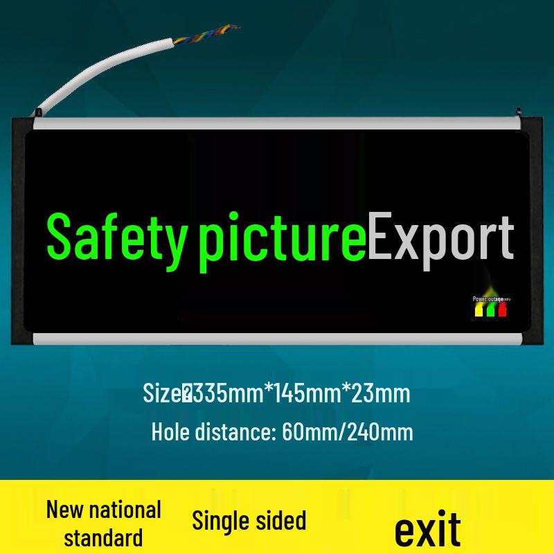 

Безопасное подключение питания Светодиодный светильник аварийного выхода при пожаре 220В 5W