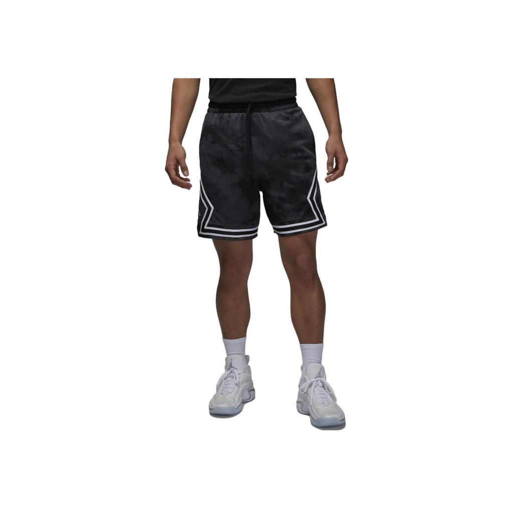 Jordan Logo Print Striped Straight-Leg Elastic Casual Shorts Men Bottoms Black DZ0563-022