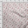 oneOone Cotton Flex Red Fabric Watercolor Floral Fabric For Sewing Printed Craft Fabric By The Yard 40 Inch