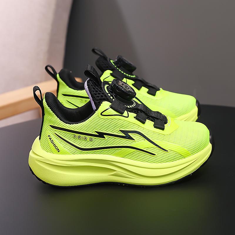 

2025 Girls Breathable Mesh Running Shoes - Shock-Absorbing, Wear-Resistant, Non-Slip Sports Sneakers 32 флуоресцентный зеленый