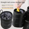 Oxford Nail Screw Storage Bag Black Electrician Tool Bag Cylinder Nail Screw Storage Bag