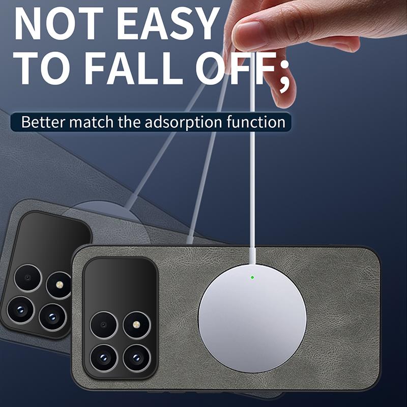 For Poco F8 Pro New Leather Matte Frosted Magnetic Phone Case For Mi POCO F8 Pro Shockproof Bumper Soft Cover POCO F8 Pro Shell