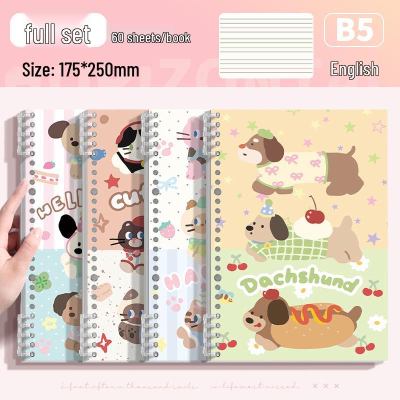 Английский блокнот на кольцах Мега Коллекция: Утолщенные тетради формата B5 для студентов