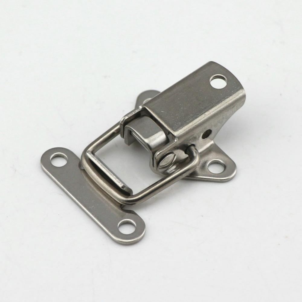4pcs/set Useful Silver Stainless Steel Buckle Butterfly Shape Convenient Trunk Latch Catches Toolbox Toggle Latch Clamp Hardware