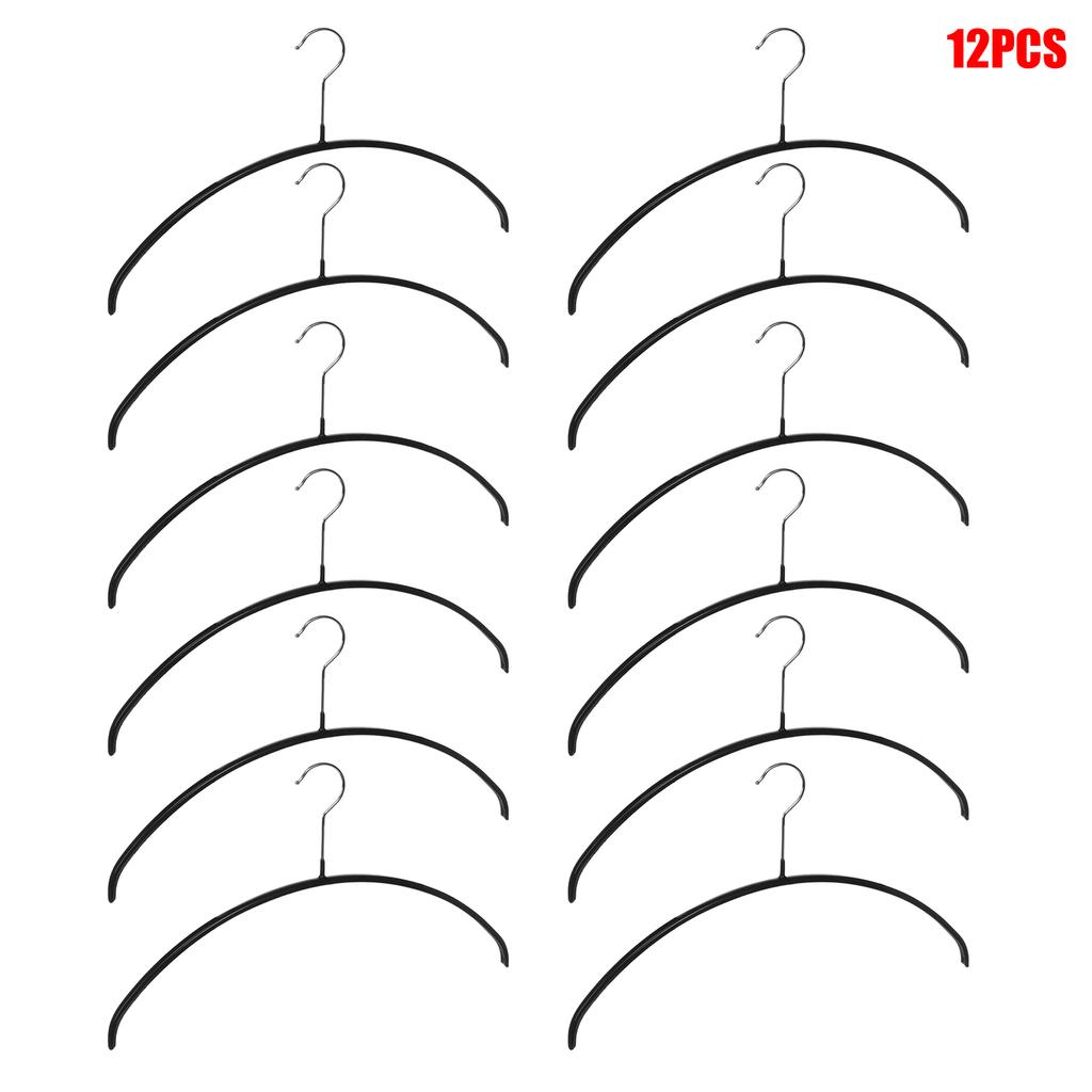 Arc Metal Thickened With Non-Slip Pads Clothes Hangers Perfect For Dresses Blouses And Pants Shirts And Sweaters Home Hangers