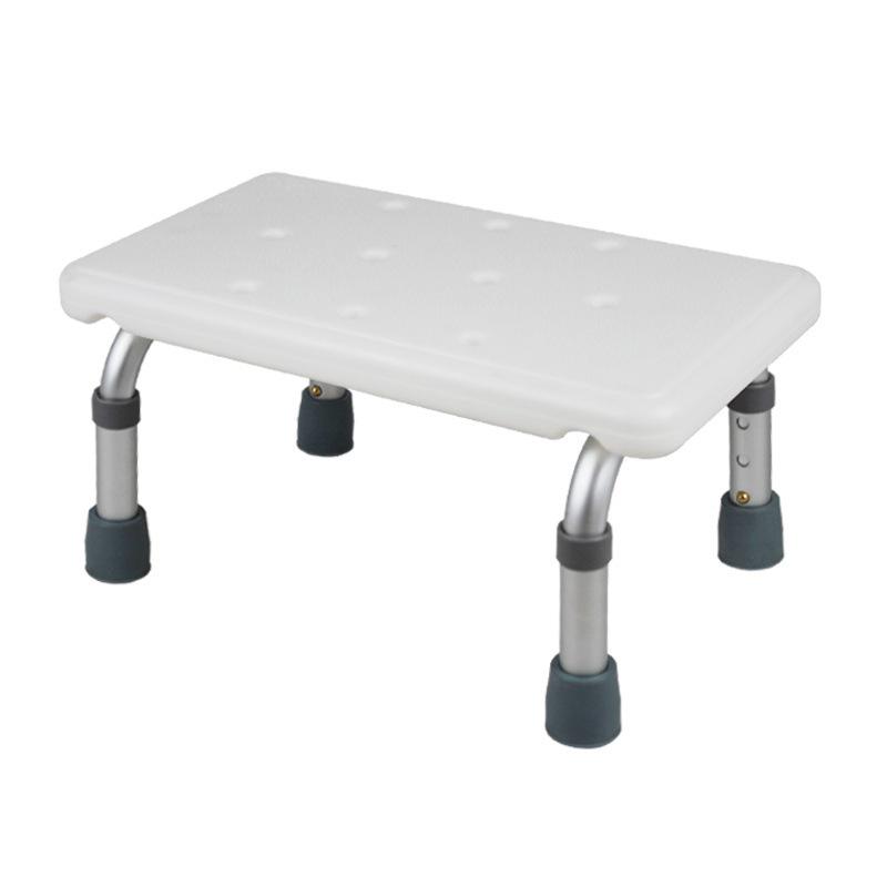 Adjustable Non-slip Aluminum Bathroom Footrest Stool