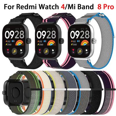 Correa de nailon para Xiaomi Mi Band 9 Pro, pulsera elástica ajustable para Mi Band 8 Pro, Redmi Watch 4, accesorios.