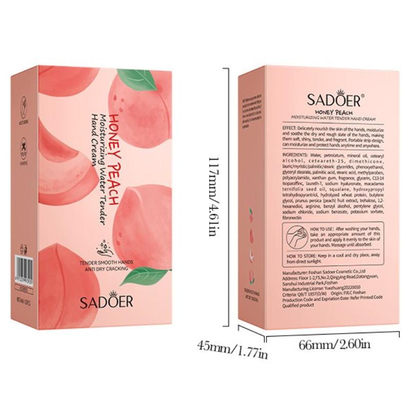 SADOER Avocado Moisturizing Hand Cream 20Pcs Nourishing Smoothing Anti Dry Crack Repair Portable Hand Skin Care