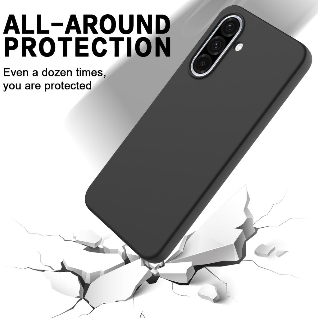 For Samsung Galaxy A37 5G Liquid Silicone Case Phone Back Cover with Hand Strap