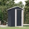 Vidaxl Garden Shed, Anthracite, 126X97.5X177 Cm, Galvanized Steel