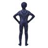 Kids Venom Lightning Superhero Costume Set - 120cm Navy Blue Premium Lycra 3D Fabric, Ages 4-5, with Mask