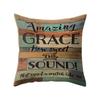 Stylish 18'' Vintage Letter Pillow Case Cushion Cover For Home Office And Sofa Decor