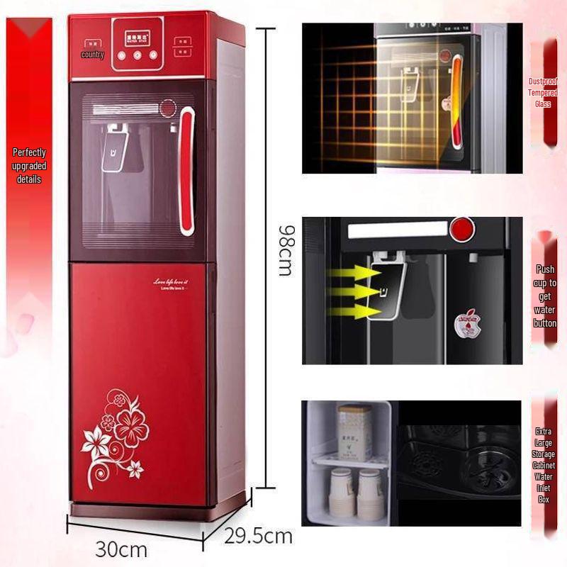 Household Smart Vertical Water Dispenser with Night Light for Hot & Cold Water - Refrigeration & Heating Dual-Use, In Stock with Fast Shipping