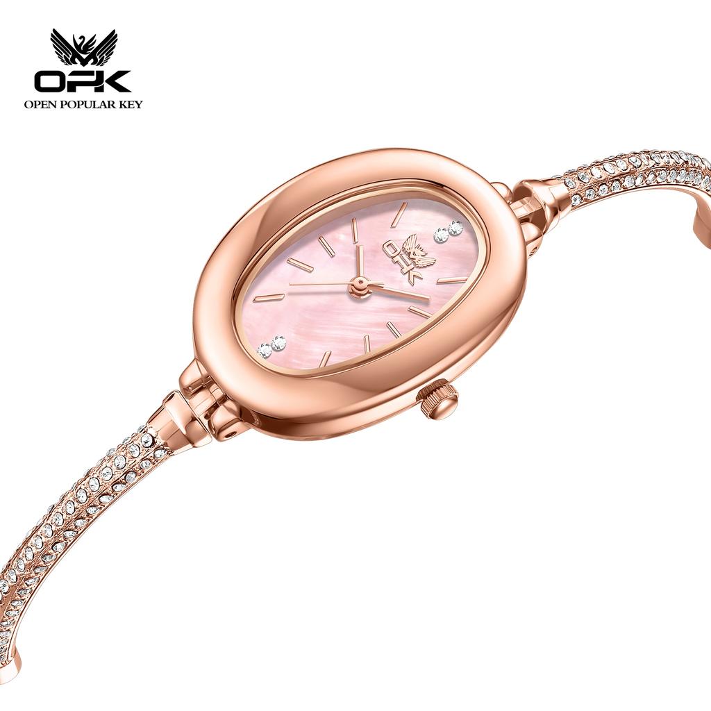 OPK 6097 Elegant Original Women's Bracelet Watches Waterproof Fashion Luxury Ladies Quartz Wristwatch