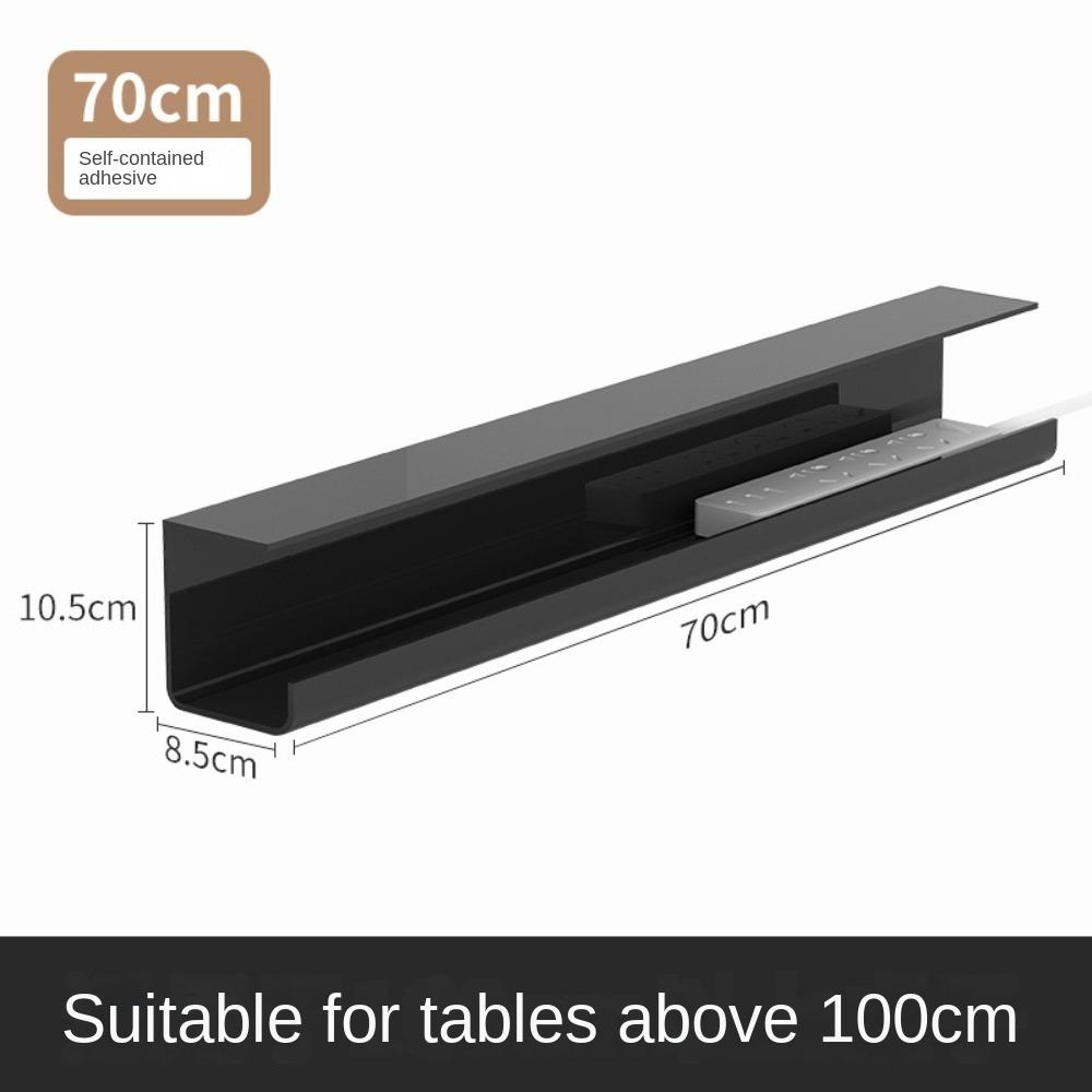 PVC Under Table Cable Organizer Space Saving Office Wire Organizer Holder  for Home Office