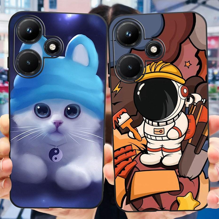Cute Phone Case For Infinix Hot 30i Hot30 30 Play NFC 2023 Soft Silicone TPU Back Cover For Infinix Hot30i Hot 30 30Play