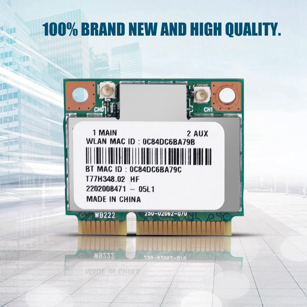 Dualband 2,4G 5Ghz AR5B22 Netzwerk 300Mbps Bluetooth 4.0 WIFI Mini PCI E Wireless-Karte