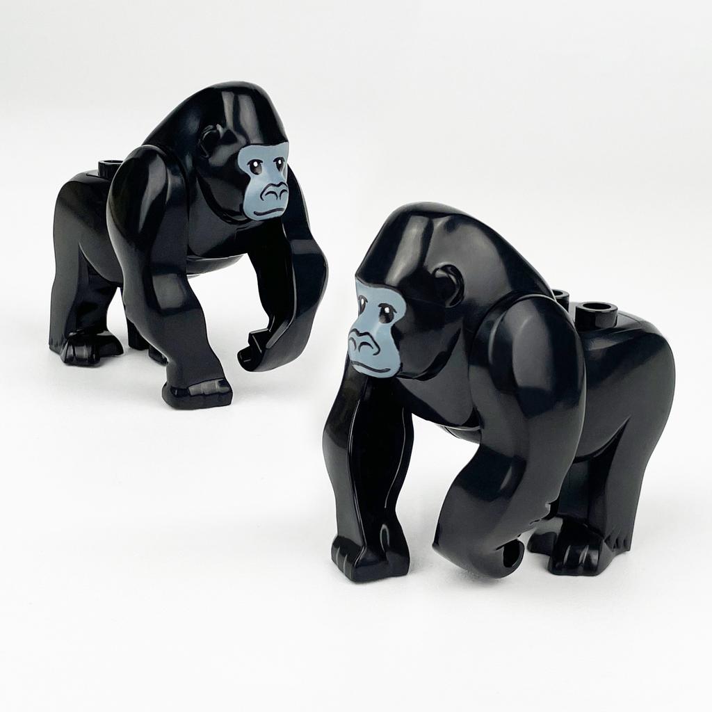 MOC Jungle Monkey & Gorilla Building Block Set with Banana