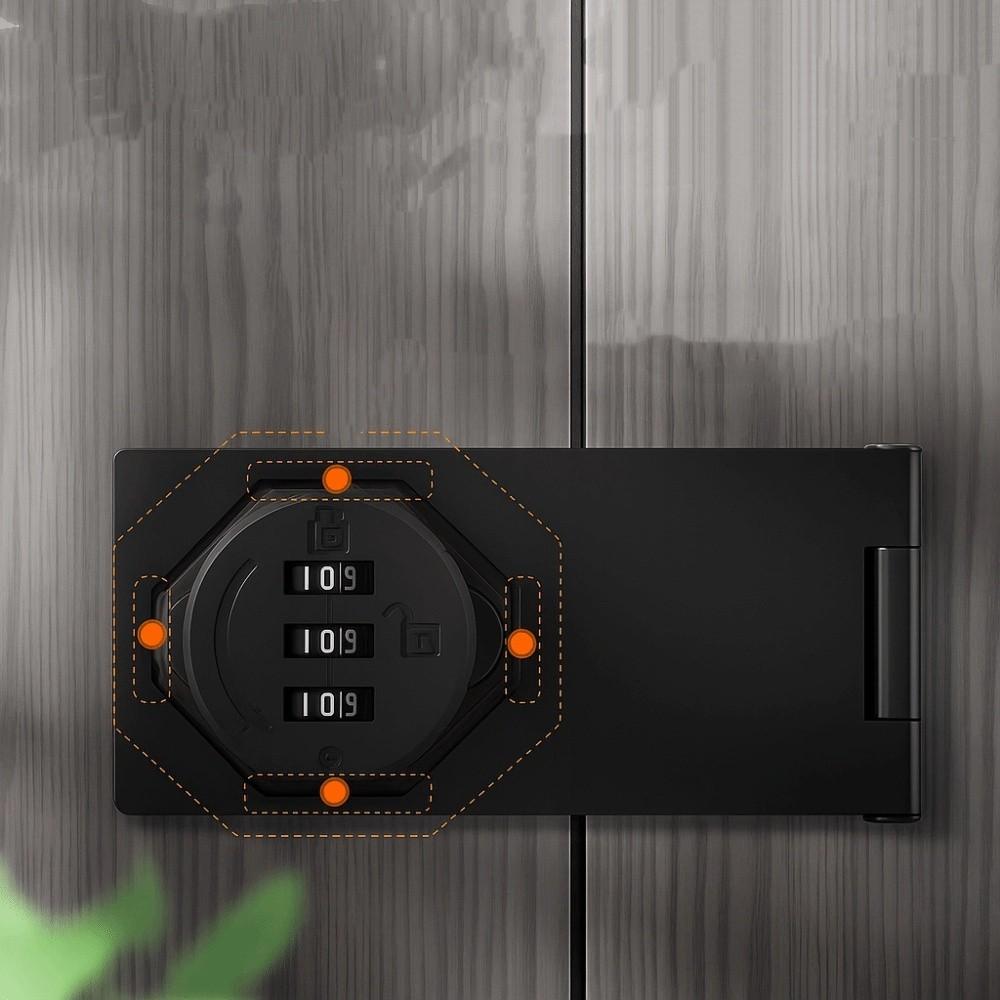 Double-Opening Cabinet Password Locks 3 Digit Drawer Lock Cabinet Door Combination Lock  Locker