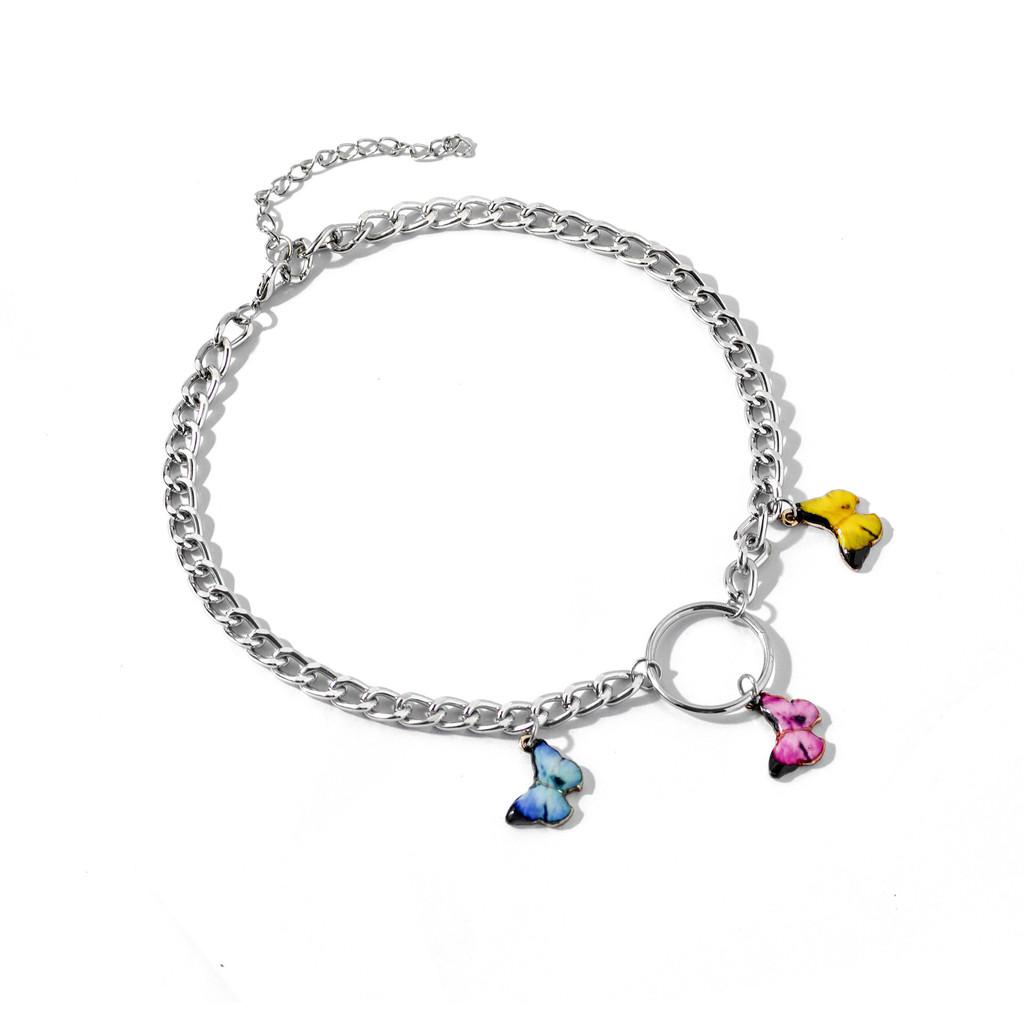 

Fashionable Silver Butterfly Pendant Necklace For Women Trendy Accessory For Gifts And Celebrations