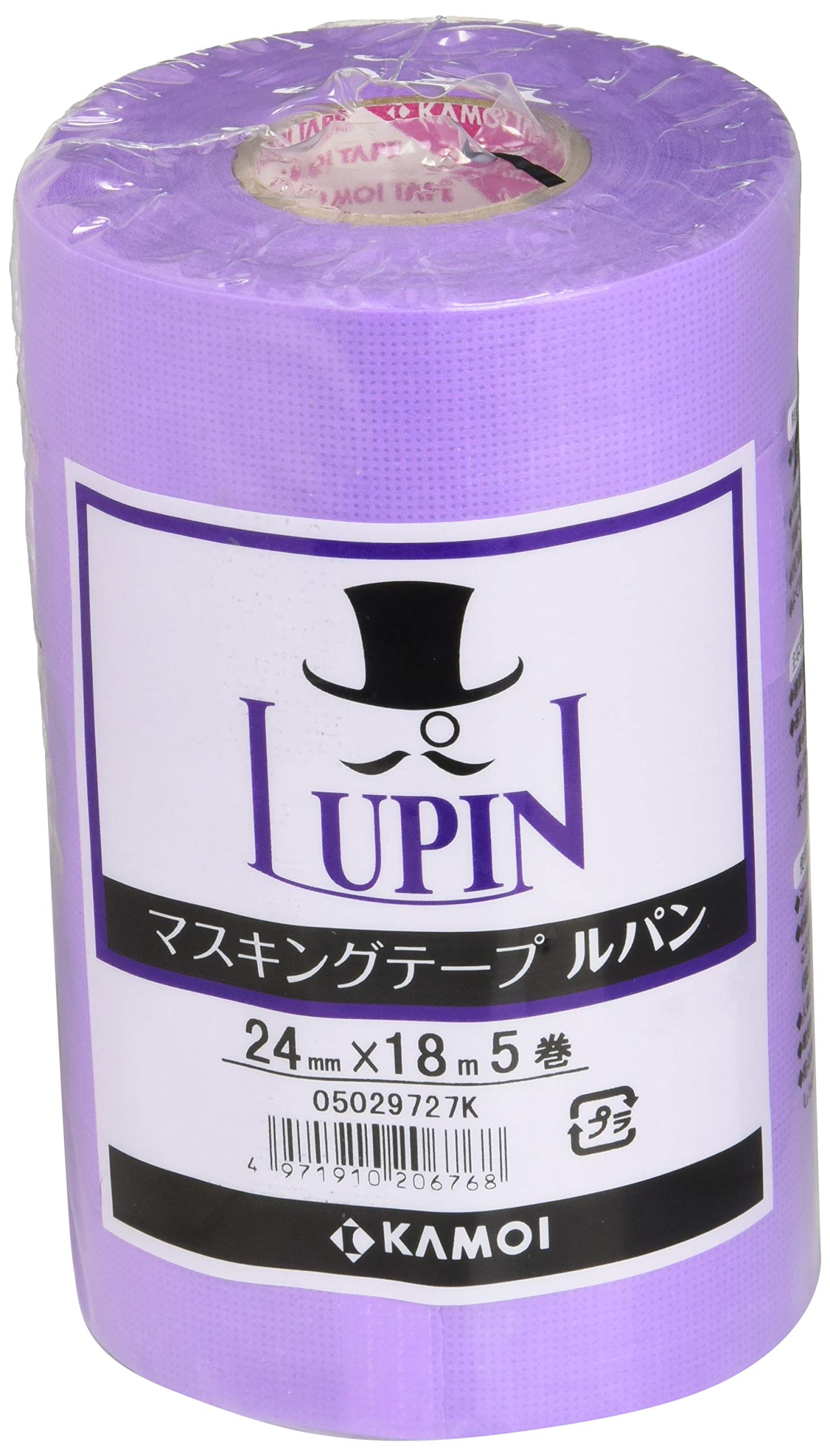 

Kamoi Kakoshi Kamoi Lupin Masking 24mm x 5 Packs Tape, 18m, [Mask Tape] фиолетовый
