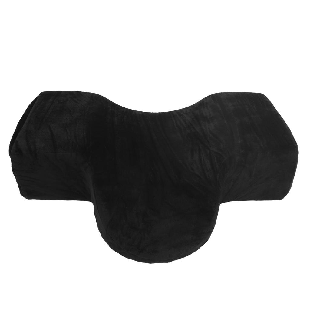 U Shaped Pillow for Eyelash Extensions Curved Memory Foam Side Pocket Velvet Pillowcase Lash Bed Pillow with Neck Back