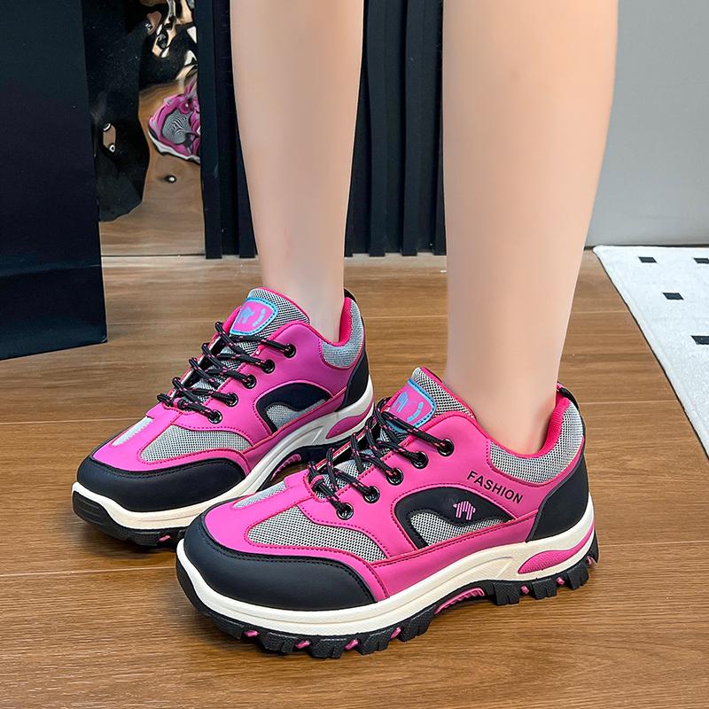 Fashion 2025 Mixed Colors Mesh Women's Vulcanize Shoes Outdoor Breathable Women Sneakers Comfortable & Versatile Lace Up Casual Shoes