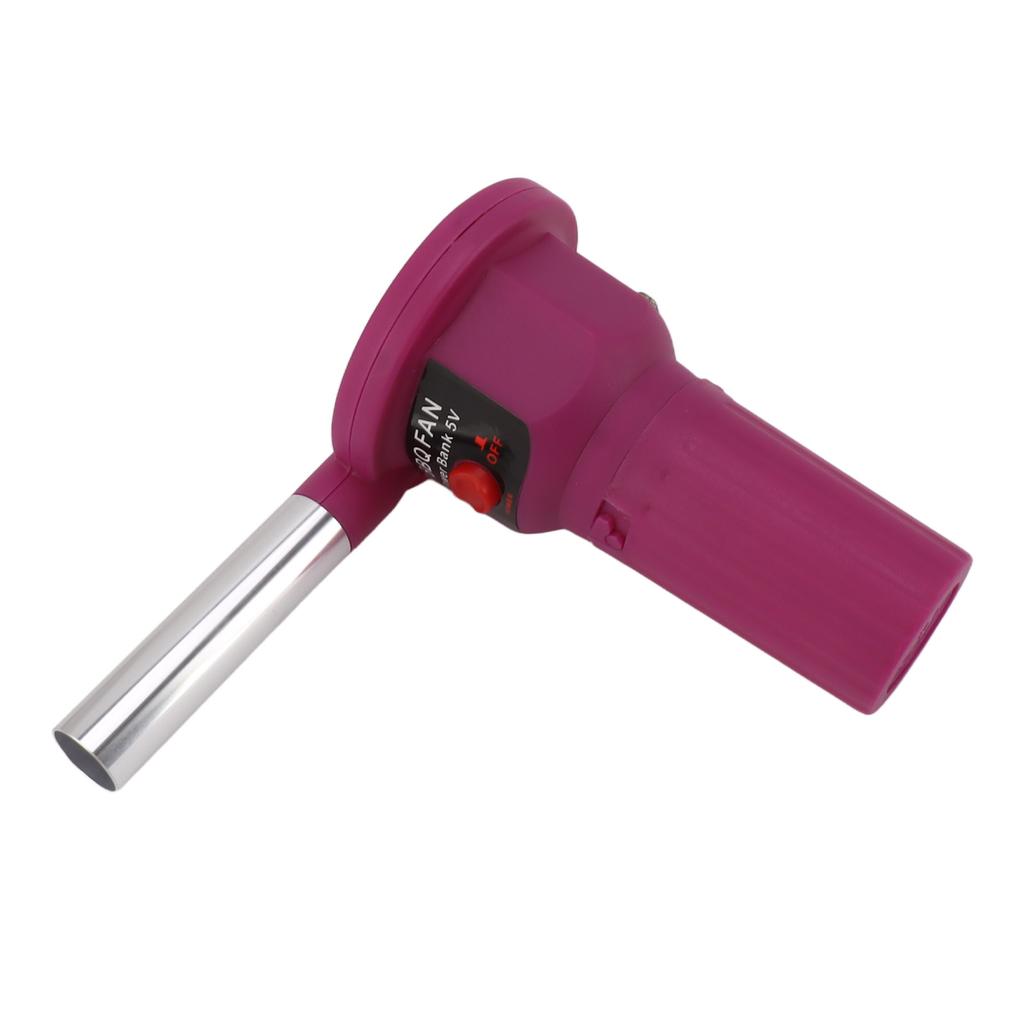 5V Portable Handheld Electric BBQ Cooking Fan Blower with USB Cable for Outdoor Camping Hiking Cook Picnic Barbecue
