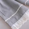 2025 Fashionable Plaid Girls' Mosquito-Proof Lace Trim Pants: Spring/Summer/Autumn Casual Straight Leg
