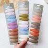 10Pcs/set Women Sweet Embroidery Print Waterdrop Shape Hair Clips For Cute Girls Hairpin Barrette Headwear Kids Hair Accessories
