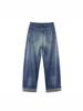 European Women's Classic Mid-Waist Loose Ripped Jeans for Spring 2026