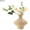 Creative Frosted Wrinkle Ceramic Vase Artificial Floral Decorative Flower Pots Desk Decoration Flowers Arrangement Modern Decor