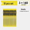 Mini Assorted Steel File Set: Triangular & Flat Files for Metal & Wood Grinding